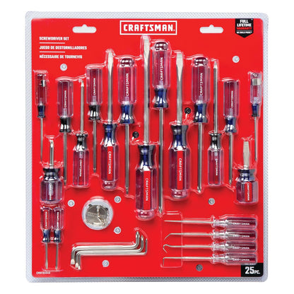 CRAFTSMAN Juego de Desarmadores, 25 Piezas, CMHT65046