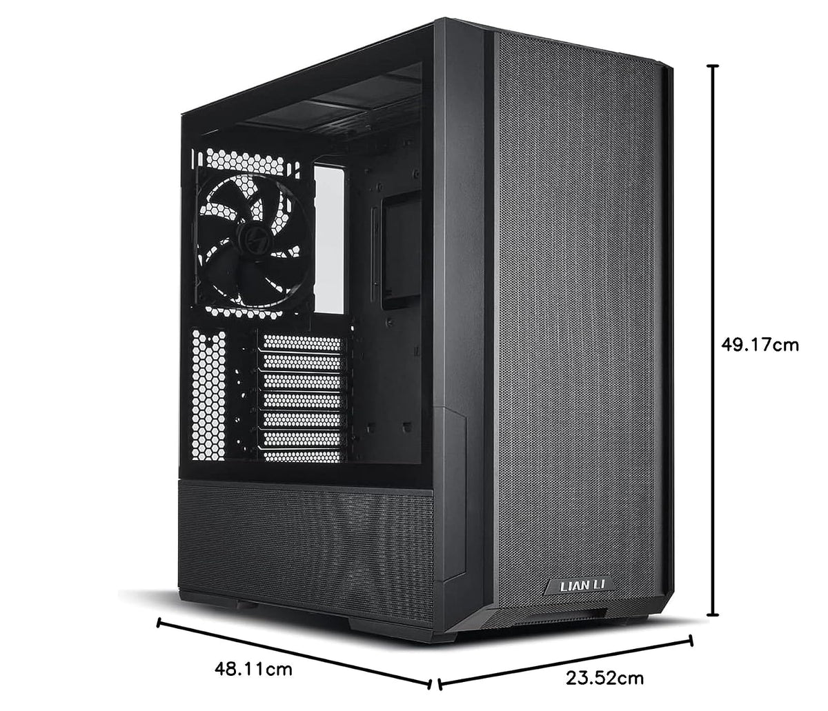 Lian Li Lancool 216 Estuche de Torre Media con Alto Rendimiento de refrigeración - Incluye Ventiladores PWM Frontales Dobles de 160 mm y 1 Ventilador PWM Trasero de 140 mm - Centrado en Flujo de Aire