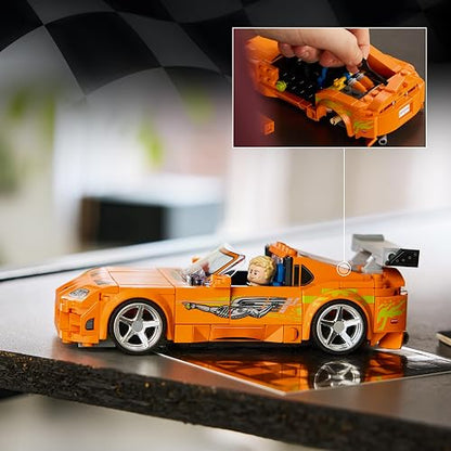 LEGO Speed Champions Toyota Supra MK4 de Rápido y Furioso 77260 | Juguete De Construcción, Niños Y Niñas, Años 10+, Automóvil De Juguete De La Película Con Minifiguras, 292 Piezas