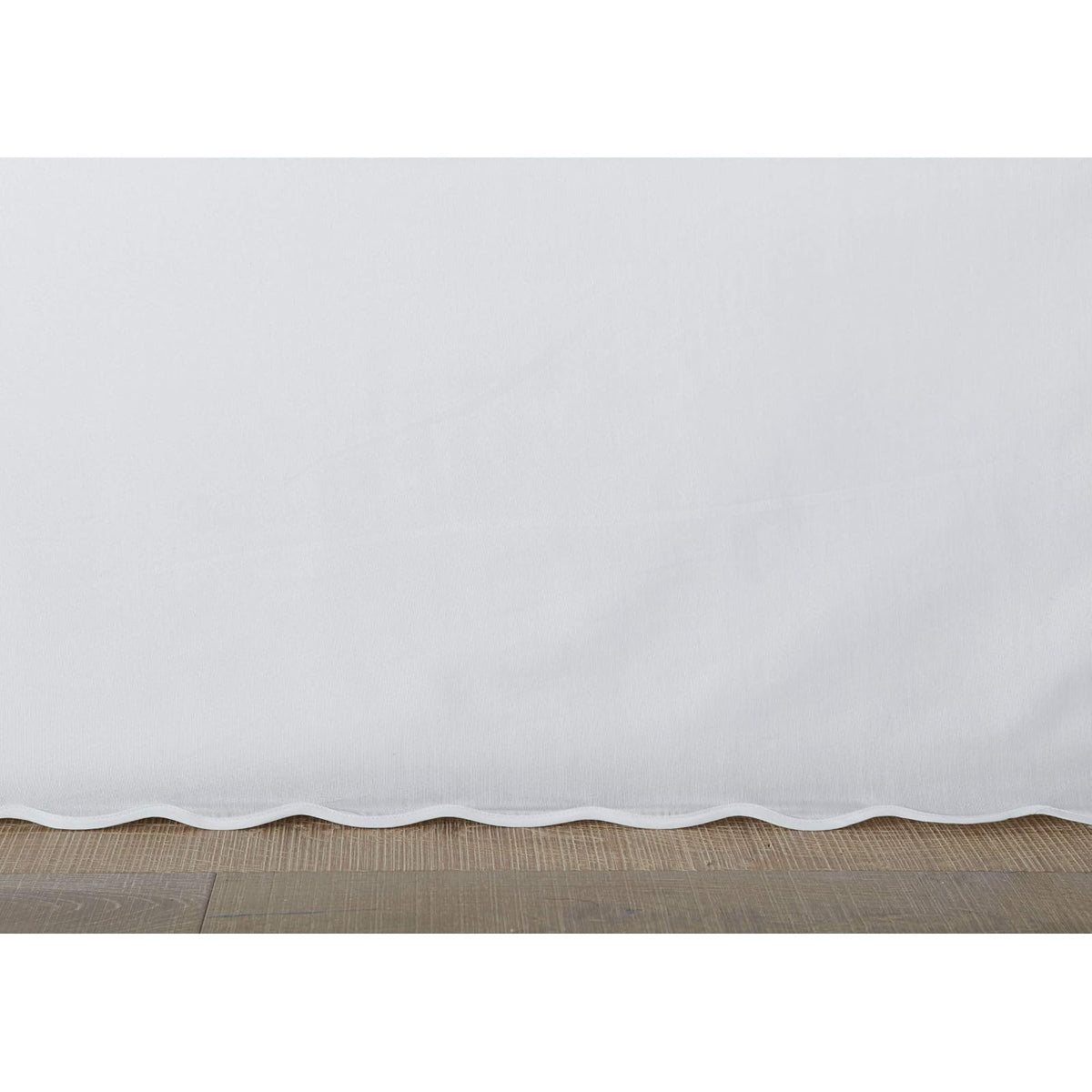 Stone Cottage - Falda de Cama King, Falda de Cama de algodón a Medida con Esquinas divididas, Juego de Ropa de Cama Ideal Simple (Blanco Macizo, King)