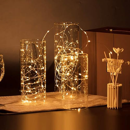 WGVI Hurricane - Funda para Velas, Ancho de 4 Pulgadas, Altura de 8 Pulgadas, portavelas cilíndrico de Vidrio Transparente, Tubo de Chimenea, visualización de Vela de Extremo Abierto, 1 Pieza