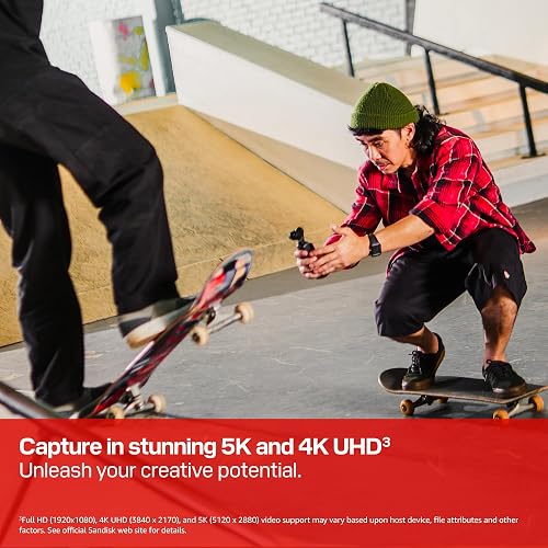 SanDisk 512GB Extreme microSD UHS-I Card - Up to 245MB/s Read Speed and 170MB/s Write Speed, 5.3K Video, 4K UHD Video, High-Performance for Action cams, Drones, Android Devices - SDSQXH9-512G-GZ6MA