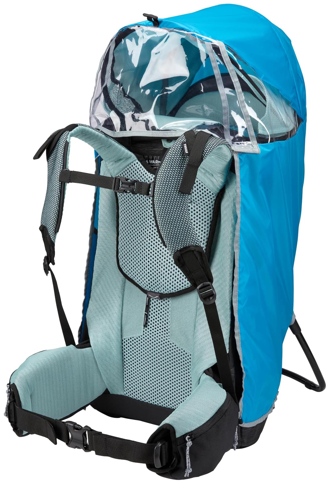 Thule Sapling Protector de Lluvia para Portabebés | Funda impermeable, nailon 70D, ventanas laterales y frontales, detalles reflectantes, bolsa de almacenamiento