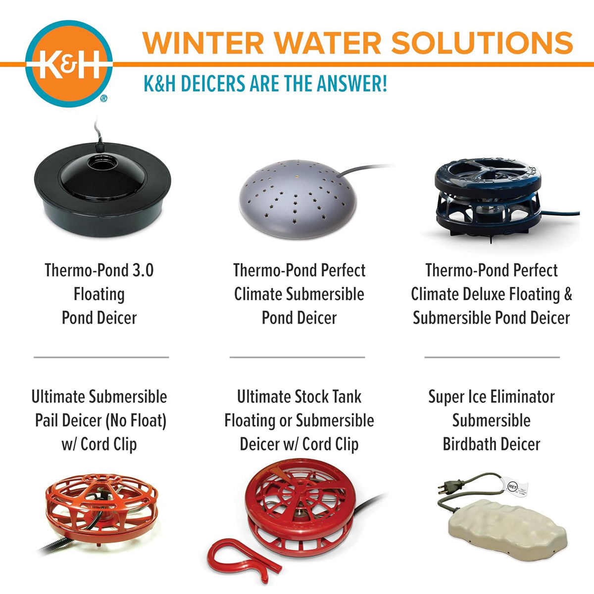 K&H PET PRODUCTS K&H Thermo-Pond 3.0 Descongelador de Estanque 100W