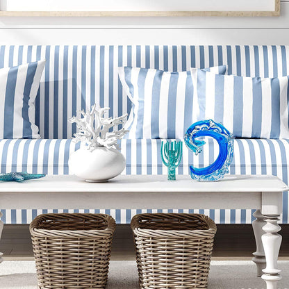 Beachcombers - Mesa con ruedas para decoración náutica, color azul