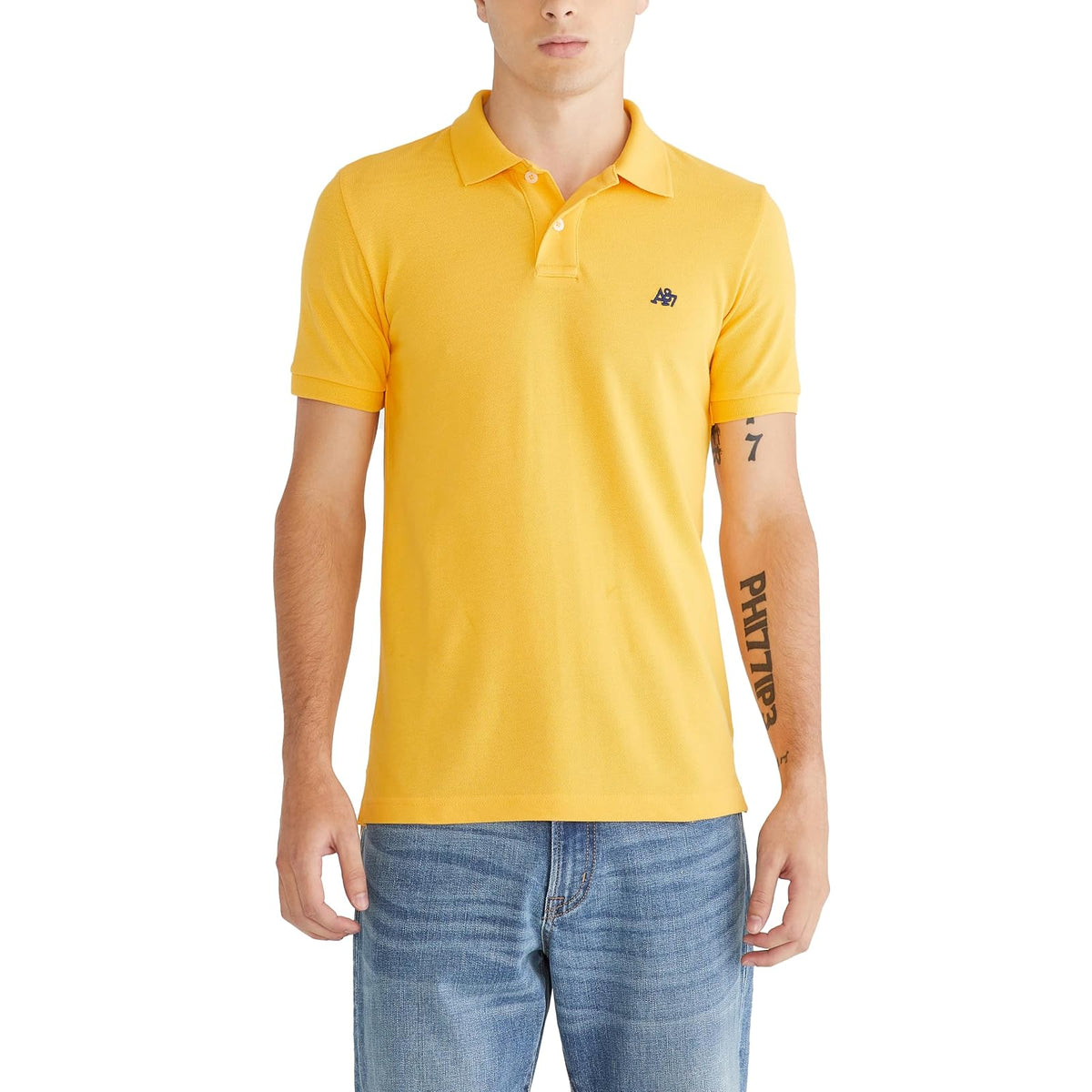 Aeropostale Polo de Piqué para Hombre - CH - Kumquat