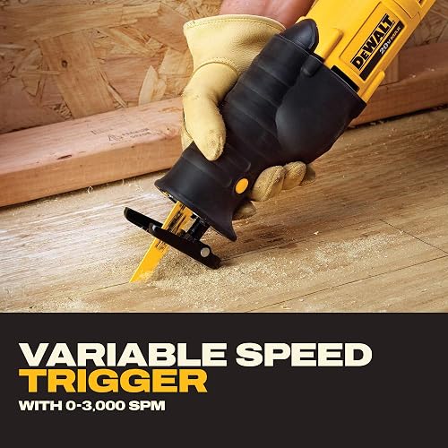 DEWALT Sierra Sable Inalámbrica 20V MAX* Velocidad Variable (Solo herramienta) DCS380B