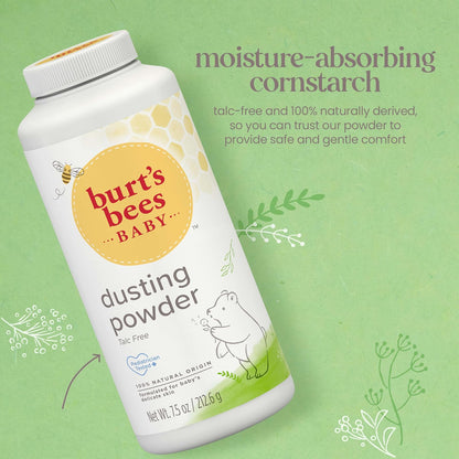 Burt's Bees Baby 100% Natural Dusting Powder, 7.5 Ounces (Packaging May Vary)