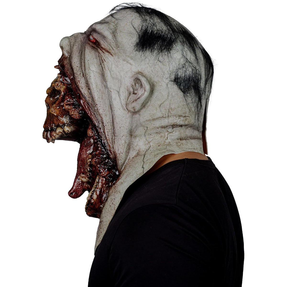 Ghoulish Productions Máscara De Látex Blurp Deceased, Accesorio Látex Cosplay Calavera Malévola, Disfraz Aterrador para Halloween y Fiestas Temáticas, Cosplay Demonio Skull, Diseño Artesanal