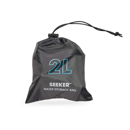 Hydrapak Seeker - Almacenamiento de Agua Plegable (2 l/70 onzas) - Bolsa de depósito de hidratación sin BPA y PVC, Color Gris mamut