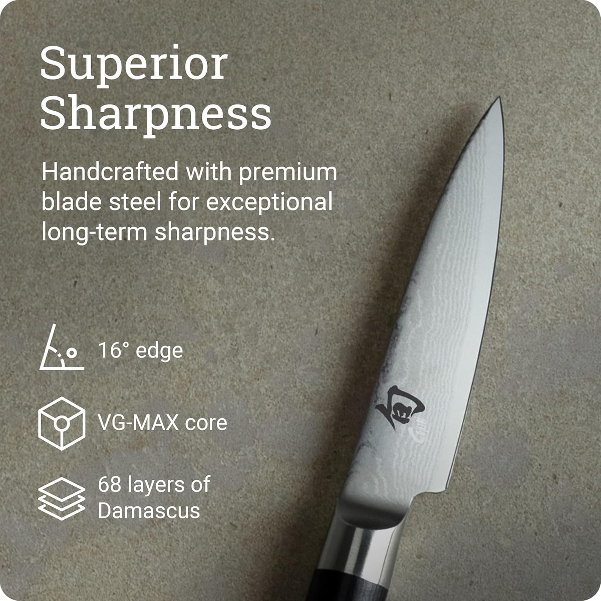 Shun cuchillo de pelar clásico de 3.5 pulgadas; tamaño pequeño para un control completo y maniobras precisas; ideal para pelar y poner frutas y verduras; cuchillo versátil de alta calidad, perfecto para cualquier cocina