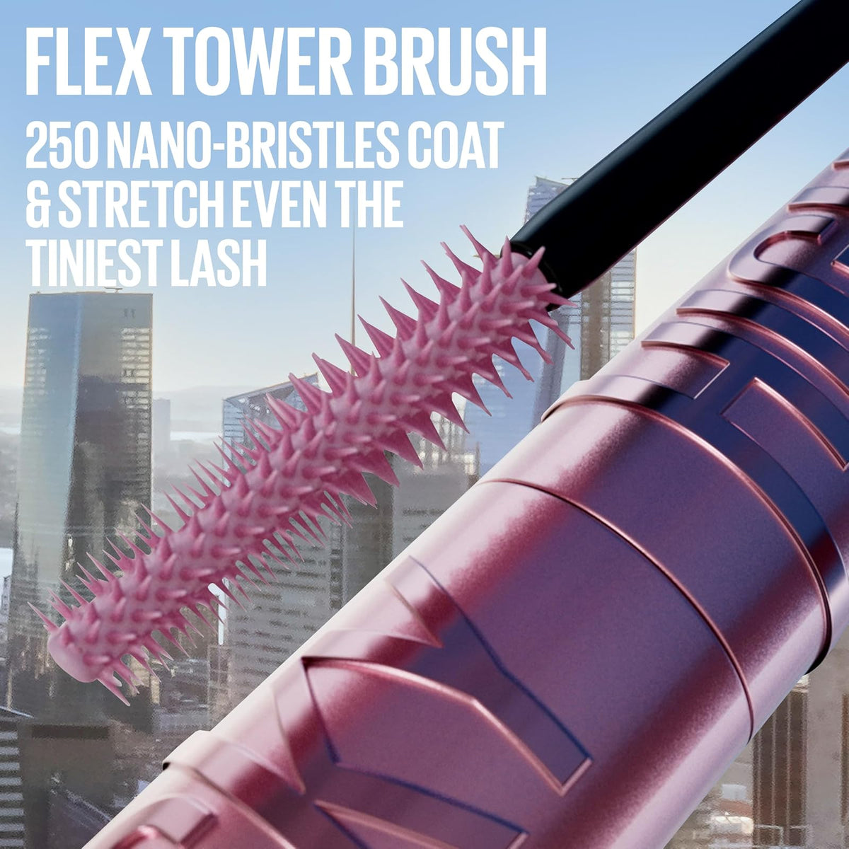 Maybelline Sky High Cosmic Black Máscara de Pestañas, Dura 24H, Lavable