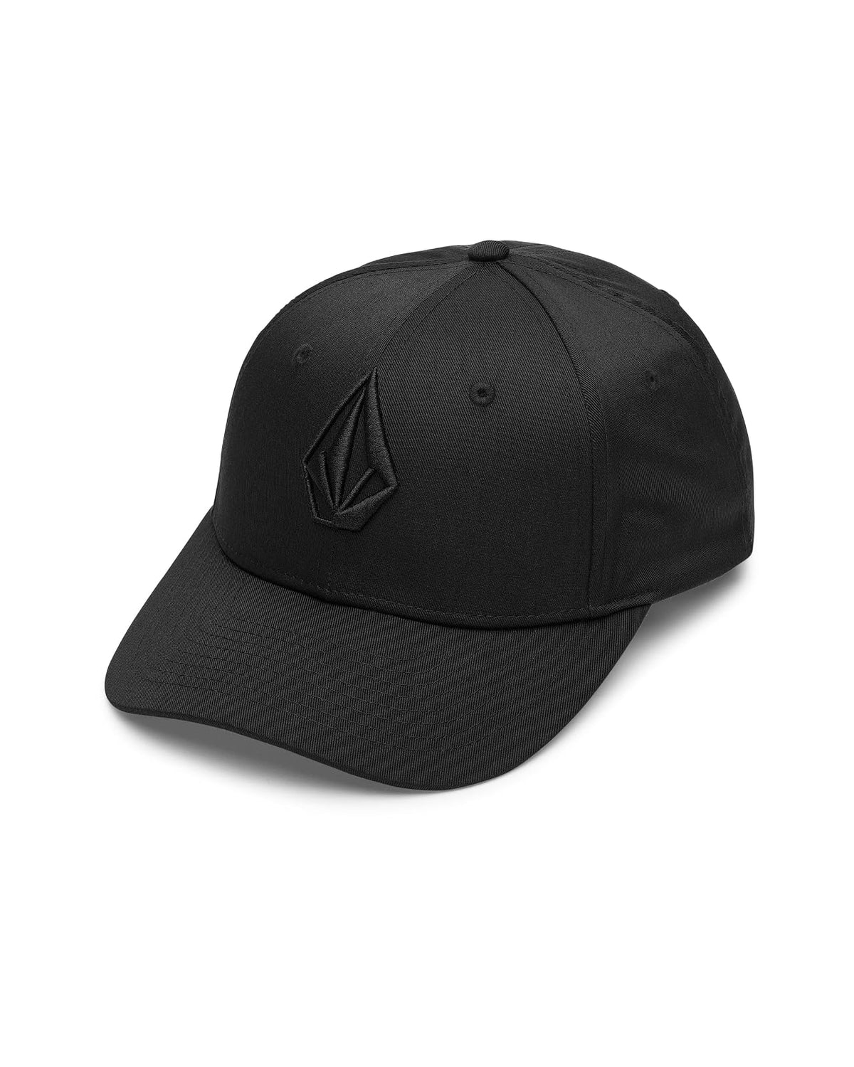 Volcom Snapback Hat – Adjustable Flat Brim Cap with Logo Embroidery Gorra de béisbol Hombre - Talla Única - Keoki Black