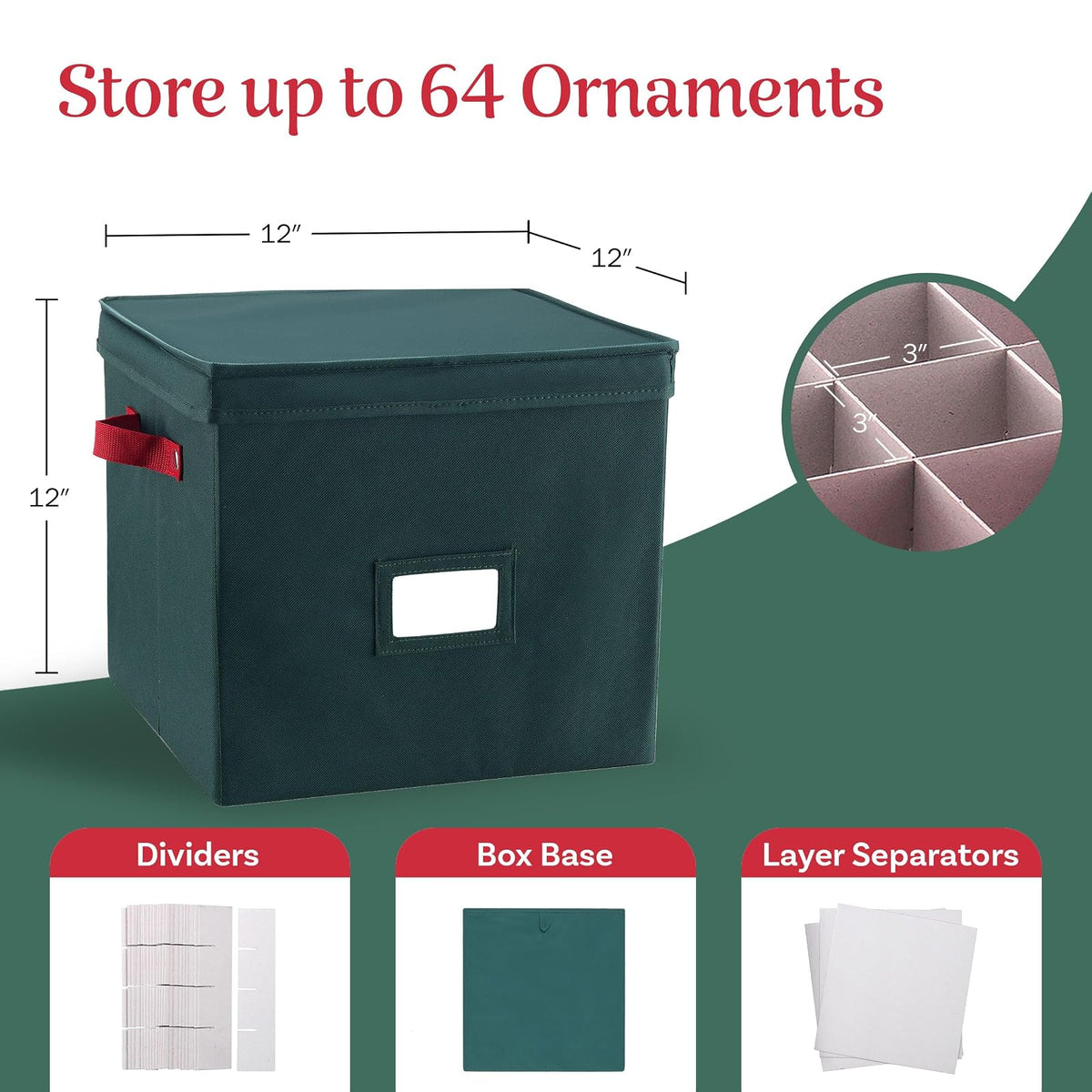 Elf Stor1023 Green Ornament Chest