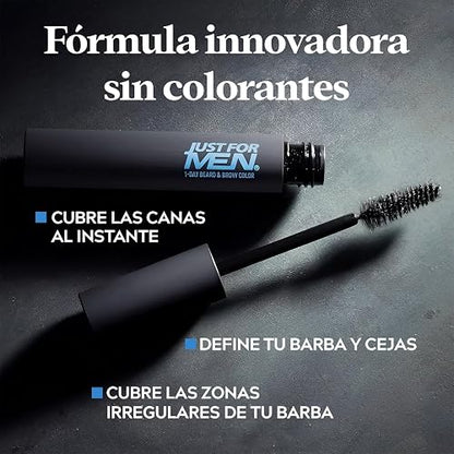 Just For Men Retoque Instantáneo Canas y Cejas, Castaño Oscuro