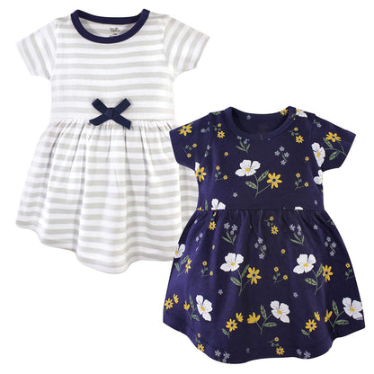 Hudson Baby Vestido de algodón para niña