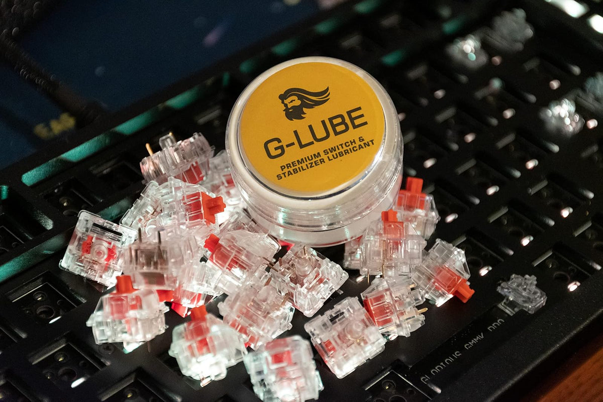 Glorious PC Gaming Race Lubricante para interruptores G-Lube para teclados mecánicos y estabilizadores - Lubricante plástico sobre metal | Compatible con interruptores mecánicos tipo Cherry, Gateron