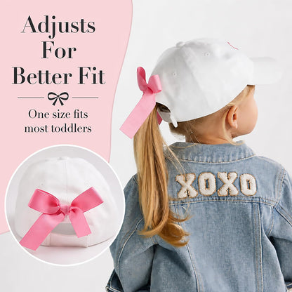Mud Pie Children's Embroidered Hat with Bow