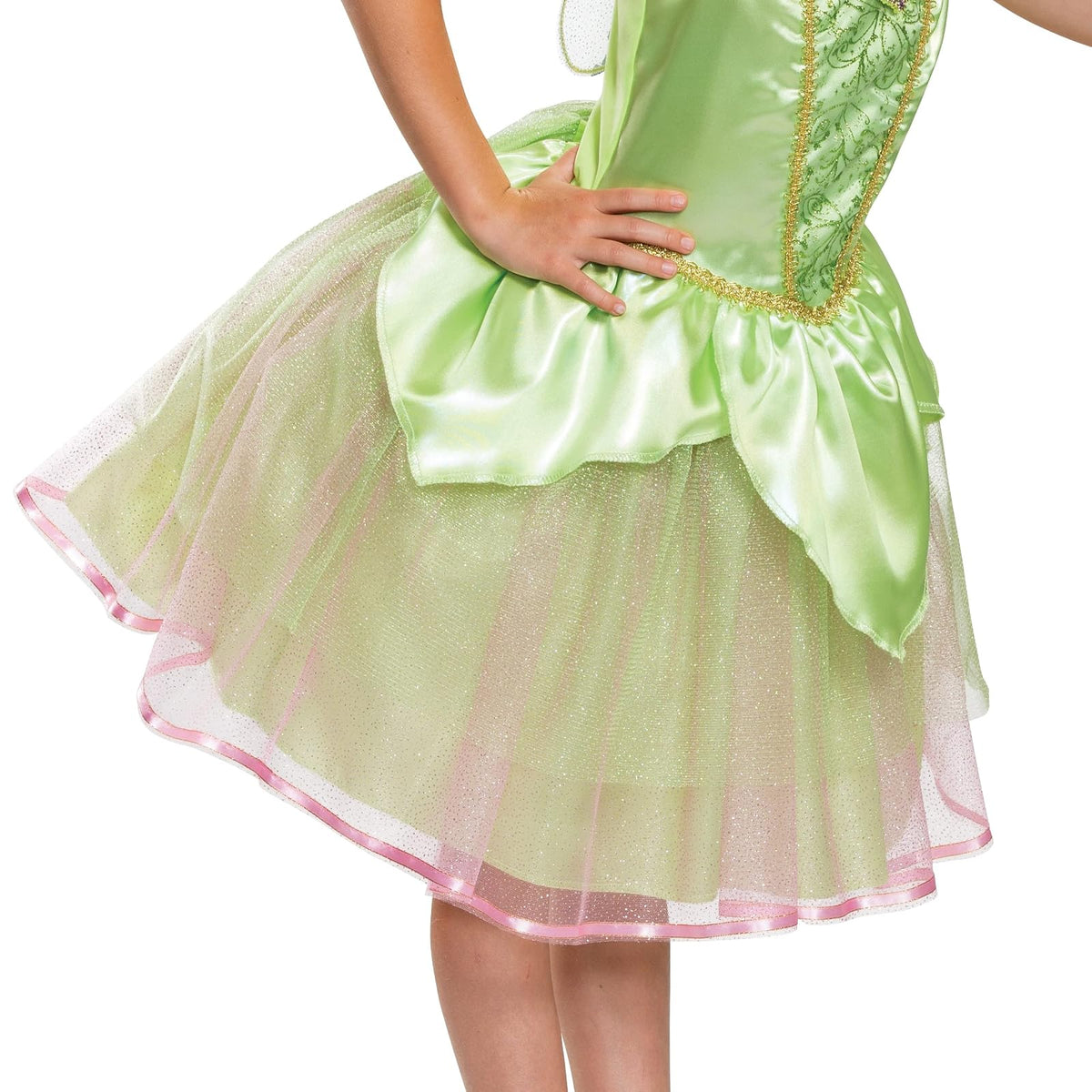 Disguise The Peter Pan - Disfraz de Campana para niñas, Talla 7/8, Color Verde