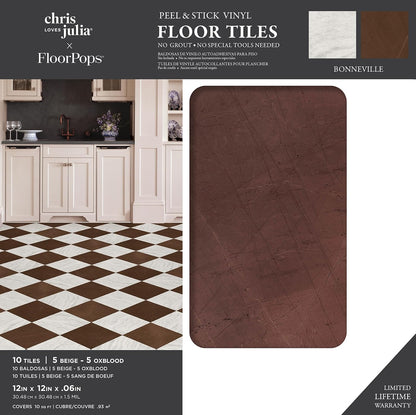 Oxblood FP6333 - Azulejos para despegar y pegar