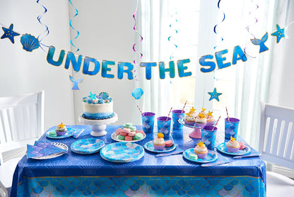 American Greetings - Suministros de fiesta de sirena, platos de postre (36 unidades)