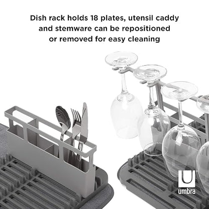 ESCURREDOR DE PLATOS UDRY CON TAPETE REMOVIBLE
