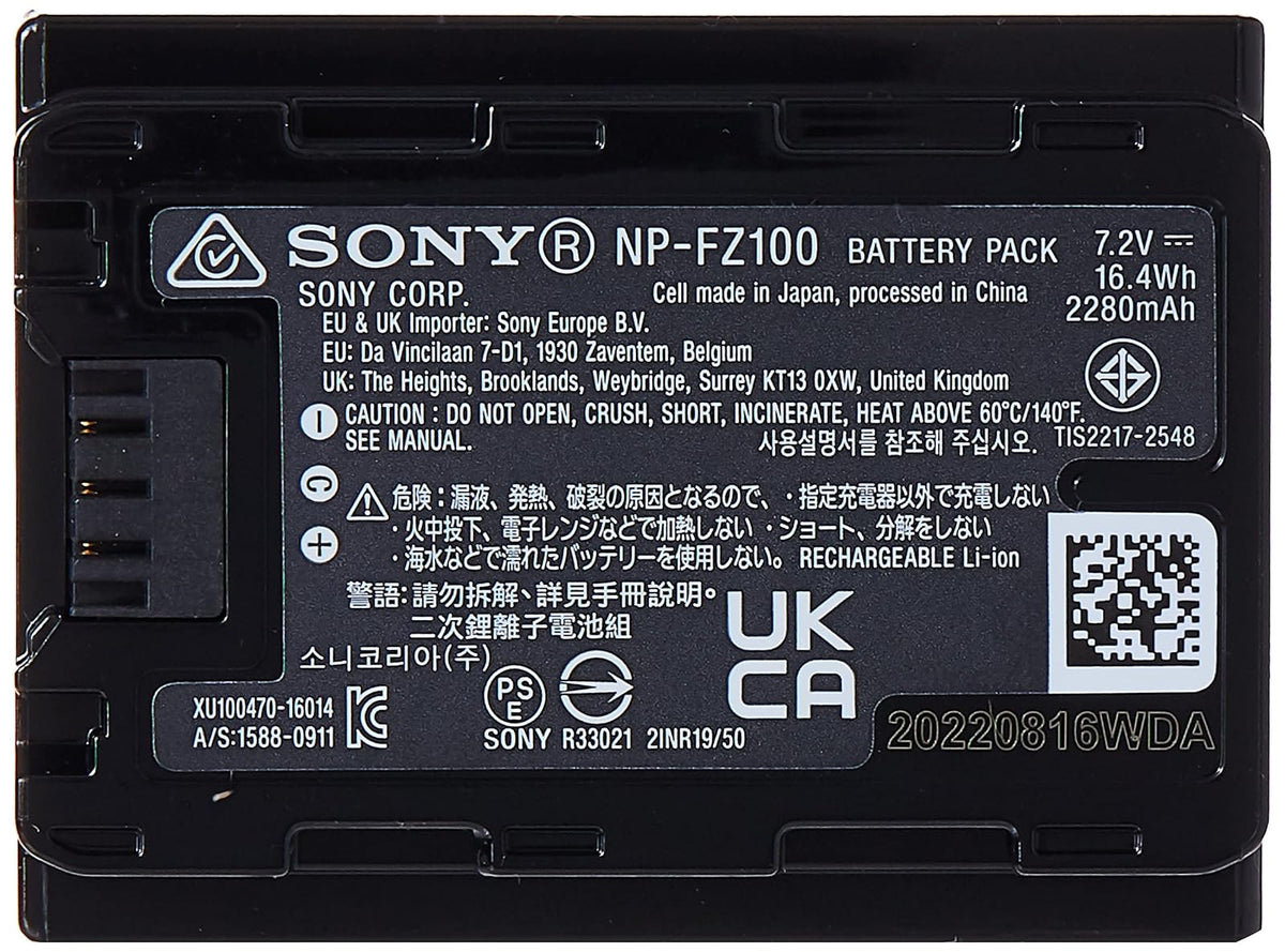 Sony Batería Recargable NP-FZ100 Serie Z para Cámaras Alpha + LCS-SC8/B