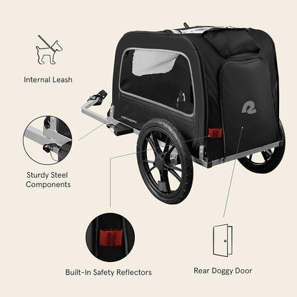 Retrospec Rover Waggin Pet Bike Trailer