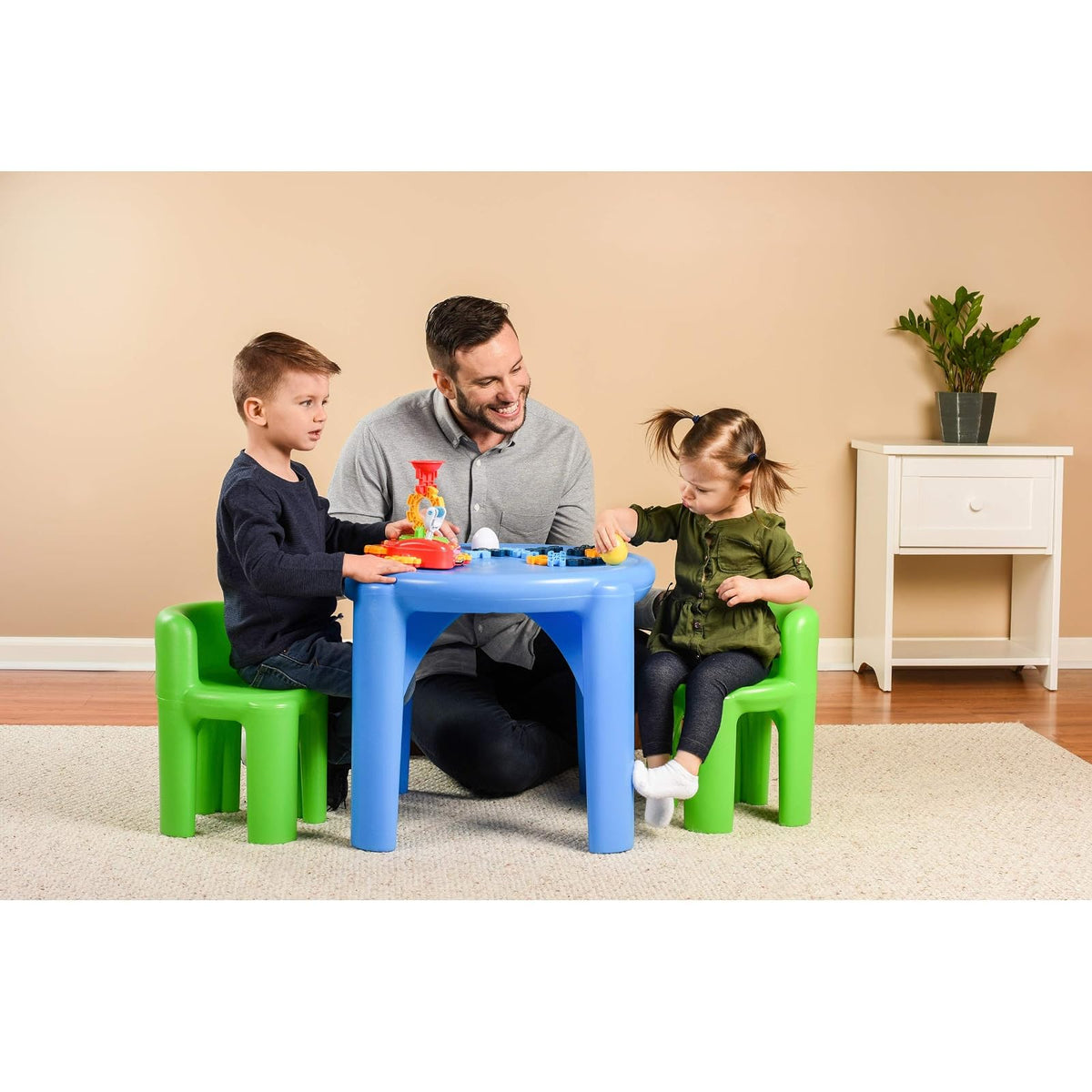 Little tikes Brillante 'n Bold sillas y Mesa, Color Verde y Azul