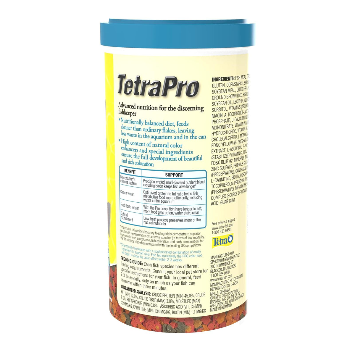 Tetra Tetrapro Alimento Color Crisp para Peces con 210 Gramos