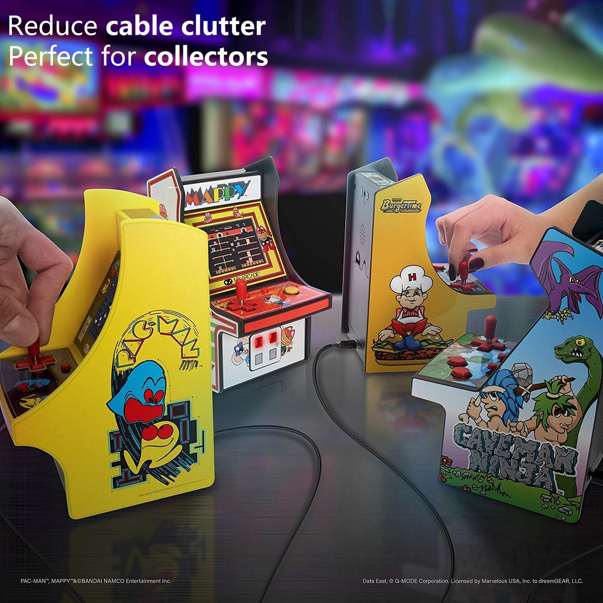 MY ARCADE Cable multicable - Cable Divisor USB para armarios Micro Player Mini 1 USB A a 4 Micro USB - Conecta hasta 4 Micro Reproductores