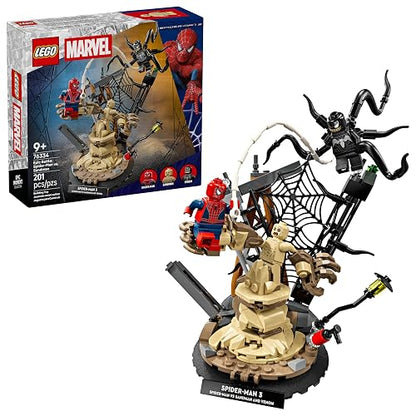 LEGO | Marvel Batalla Épica: Spider-Man vs. Sandman – Juguete de Construcción con Venom para Niños y Niñas Mayores de 9 Años – Set para Jugar y Exhibir con 3 Minifiguras – 76334