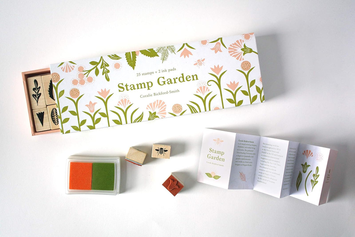 Stamp Garden: (25 stamps, 2 ink colors, assorted plant and flower parts, perfect for scrapbooking, printmaking, diy crafts, and journals)