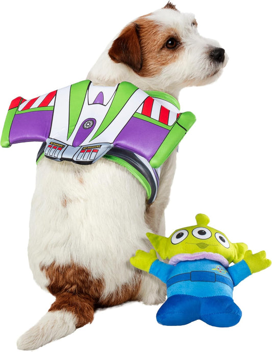 Rubie'S Disney Toy Story Buzz - Paquete de Accesorios y Juguetes para Mascotas, como se Muestra, Mediano/Grande