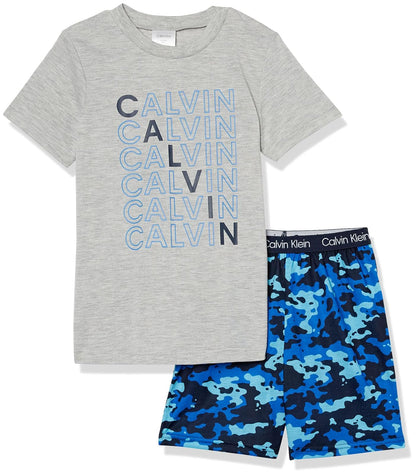 Calvin Klein pijama de 2 piezas para niño - Calvin Camo - G