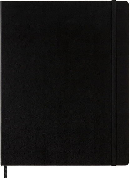 Moleskine Notebook, XXL, Ruled, Black, Hard Cover (8.5 X 11) | Cuaderno XXL de 8.5 x 11 pulgadas con 192 páginas rayadas para diario, toma de notas, planificación y proyectos creativos.