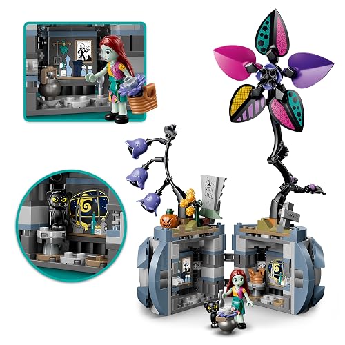 LEGO | Disney Maceta de Sally – Set de Construcción Basado en El Extraño Mundo de Jack de Tim Burton – Minipersonaje y Personaje Felino para Niñas y Niños Desde 9 Años – 43288