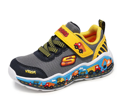 Skechers Play Scene tenis para niño - 15.0 cm - Negro - Amarillo