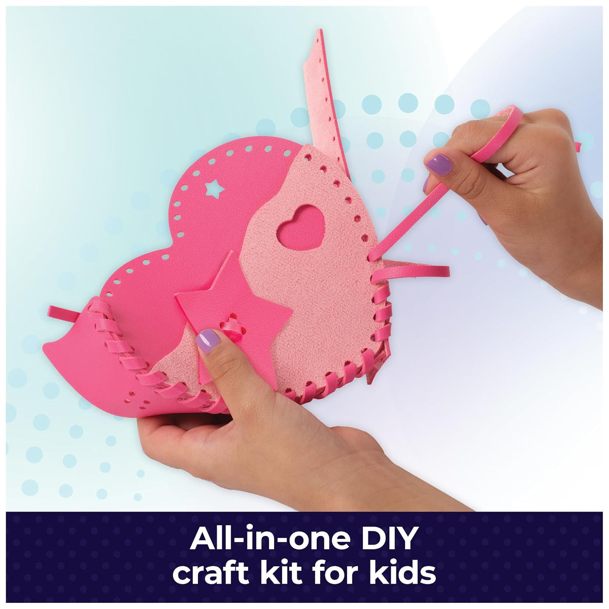 Cool Maker, Kit de Bolso de Amor, diseño de una Bolsa de Hombro de Piel sintética, Kit de Artes y Manualidades, Juguetes para niños para niñas a Partir de 6 años