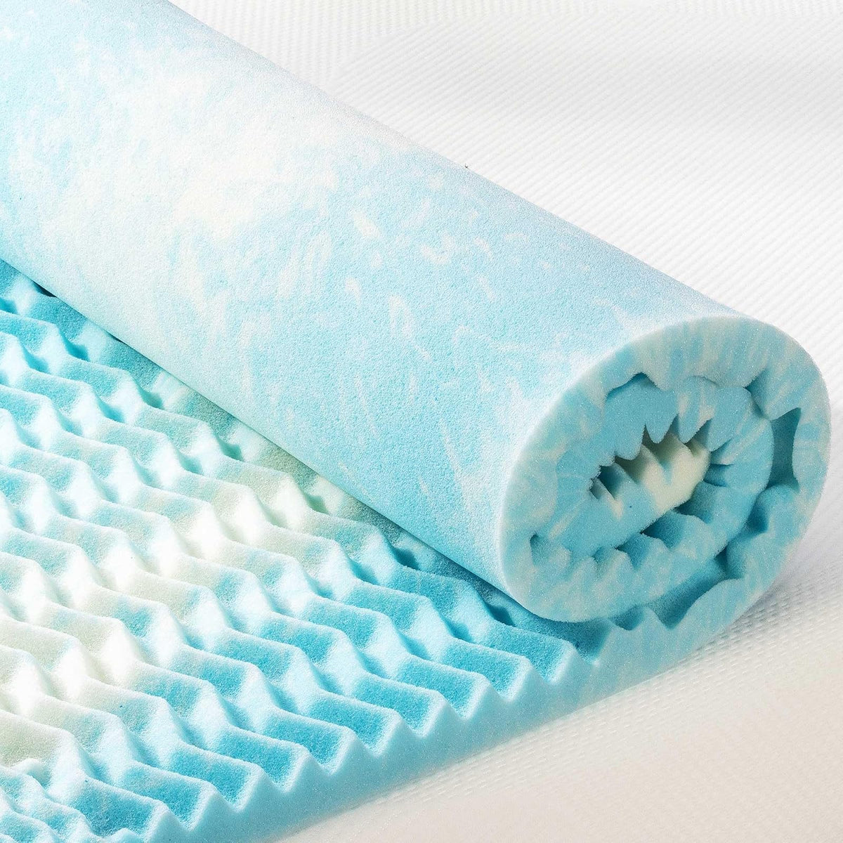 Best Price Mattress - Colchón de Espuma Aerobreeze de Gel de Remolino de 5 Zonas, Certificado CertiPUR-US, Esencial para recámara, Individual XL