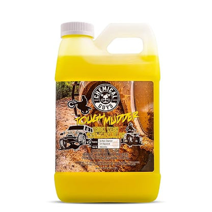 Chemical Guys Tough Mudder Jabón espumoso para lavado de camiones, todoterrenos y vehículos (Para cañones de espuma, pistolas de espuma o cubos de lavado), 3,79 l, aroma de limón