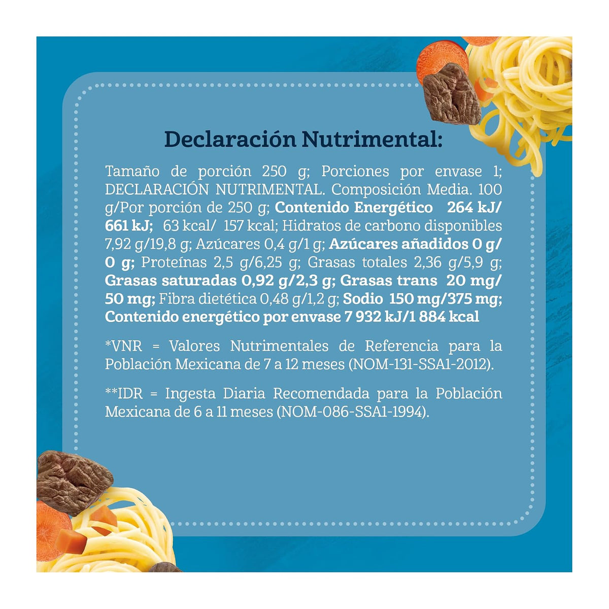 Gerber Papilla Zanahoria, Res y Pasta, Etapa 4, Pack de 12 Frascos de 250g c/u