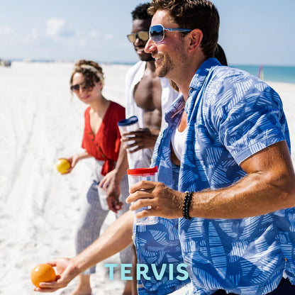 Tervis - Tapa de viaje fabricada en Estados Unidos con aislamiento de doble pared, taza de viaje que mantiene las bebidas frías y calientes, se adapta a vasos de 16 onzas, paquete de 46 unidades,
