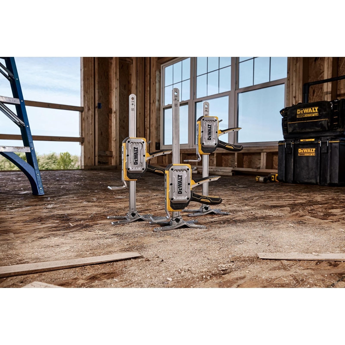 DEWALT Gato de construcción, Elevador de Paneles de Yeso, Elevador de Muebles, Brazo de Palanca, Elevador de función, Gato, Elevador multifunción (DWHT83550)