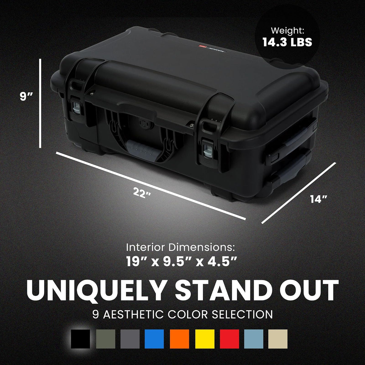 Nanuk 935 - Funda rígida impermeable con ruedas vacías