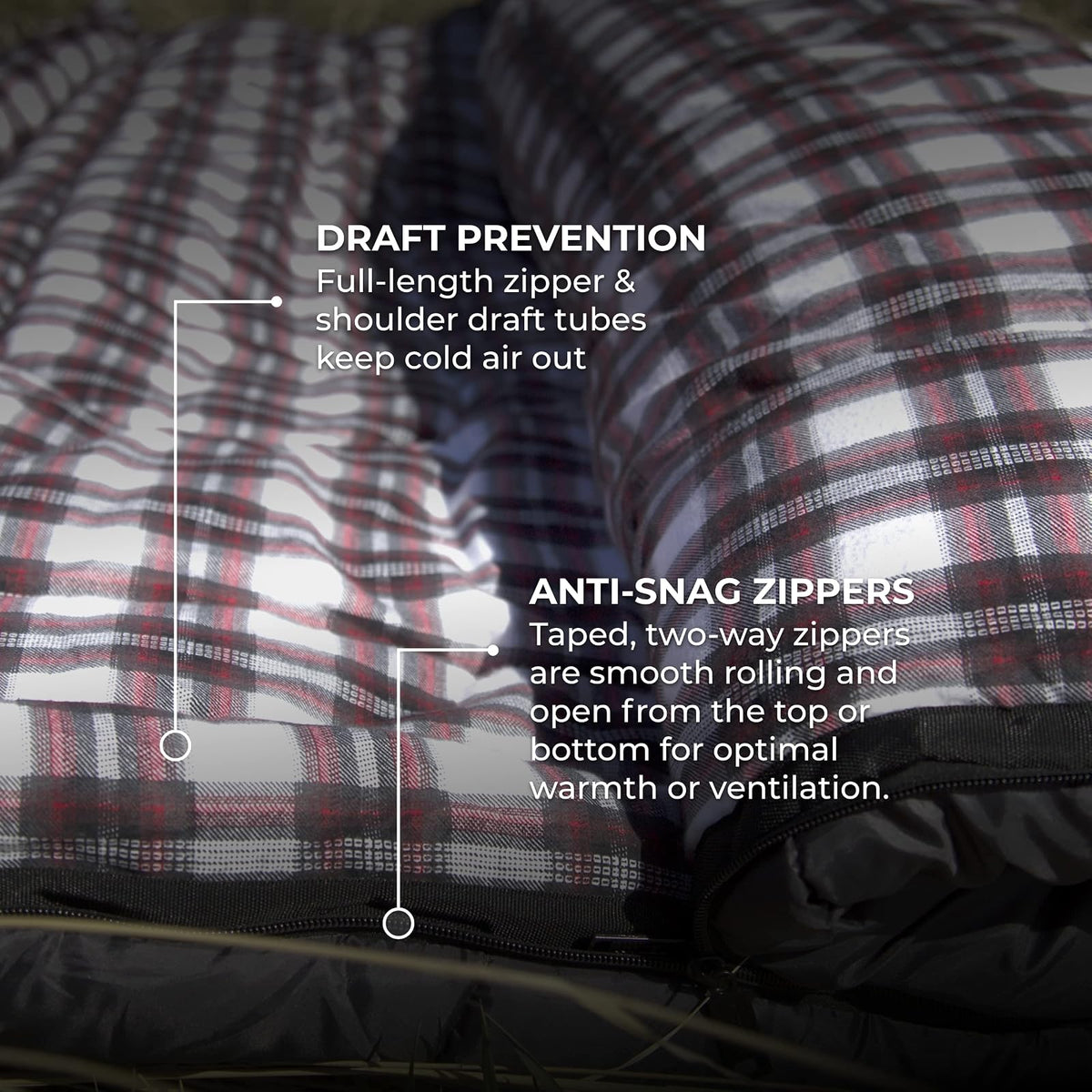 TETON Sports Fahrenheit Mammoth Queen-Size Double Sleeping Bag; Warm and Comfortable; Double Sleeping Bag Great for Family Camping; Compression Sack Included