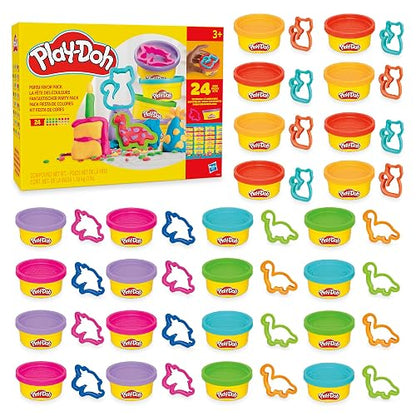 Play-Doh Pack Fiesta de Colores - Kit 24 Latas para Fiestas y Cumpleaños