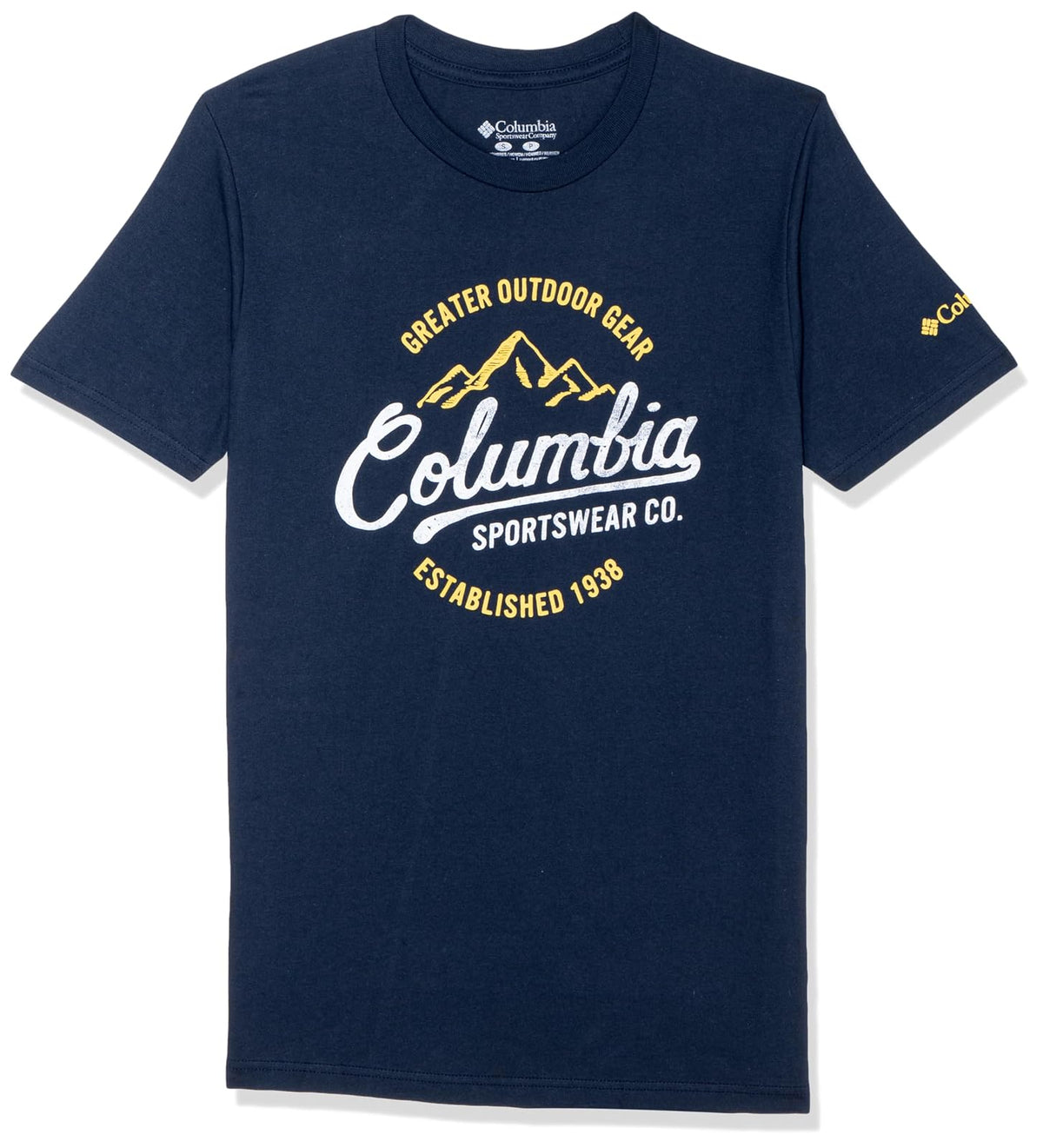 Columbia Playera Estampada Cuello Redondo para Hombre - Colombia Navy - Volt - XL