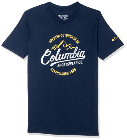 Columbia Playera Estampada Cuello Redondo para Hombre - Colombia Navy - Volt - XL