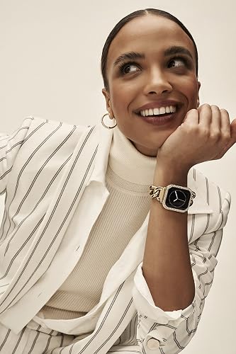 Anne Klein - Pulsera de cadena de moda para Apple Watch, segura, ajustable, correa de repuesto para Apple Watch, se adapta a la mayoría de muñecas